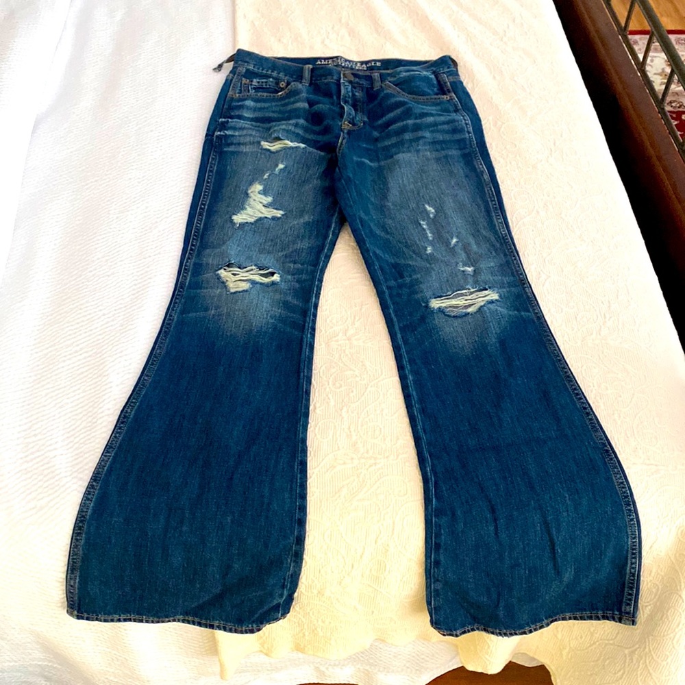 American Eagle Vintage High Rise Flare Jeans